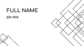Simple business card template