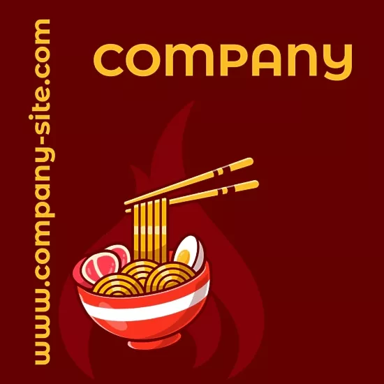 Restaurant Sticker Template