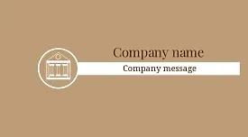 Business card template of a law firm