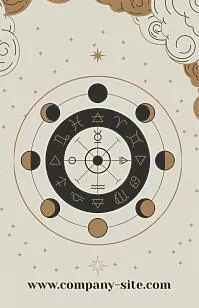 Astrologer's business card template