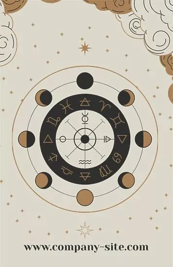 Astrologer's business card template
