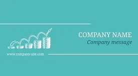 Investment company business card template