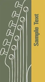 Guitar Player's business card template