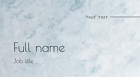 Personal business card template