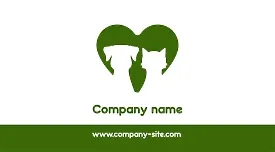Veterinary clinic business card template