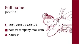 Spa business card template