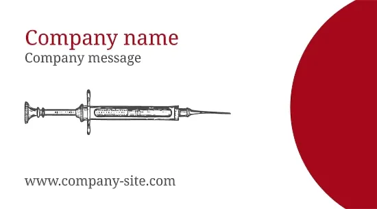 Blood Donation Center business card template