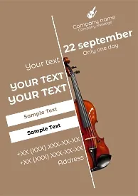 Violin Concert Poster Template