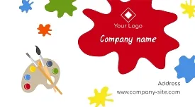 Art School business card template