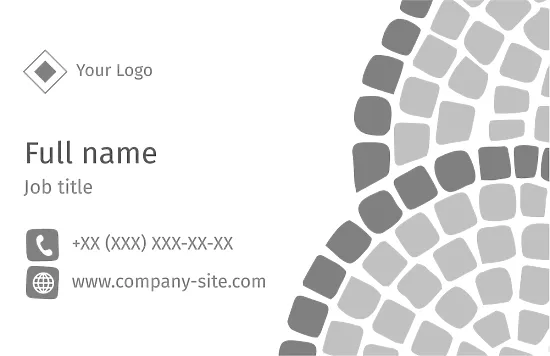 Tile Manufacturer's business card template