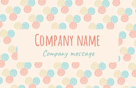 The template of the business card of the organizer of children's holidays
