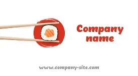 Sushi Delivery Business Card Template