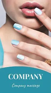 Manicure master's business card template
