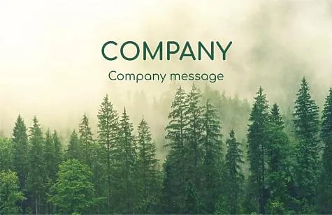 Forestry Business Card Template
