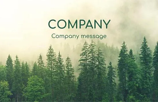 Forestry Business Card Template
