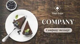 Confectionery business card template