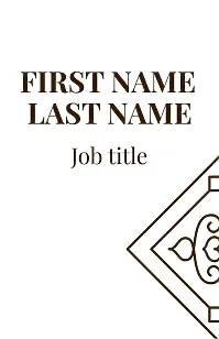 Abstract concise business card template