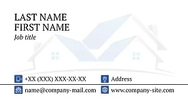 Architect's business card template