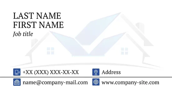 Architect's business card template