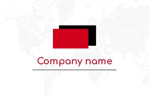 Business card template of an airline company