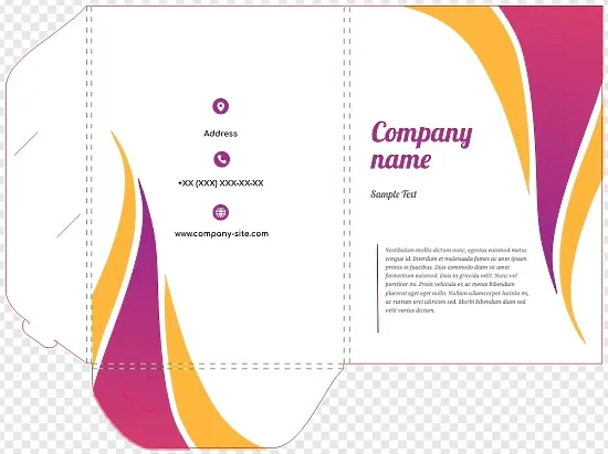 Abstract Paper Folder Template