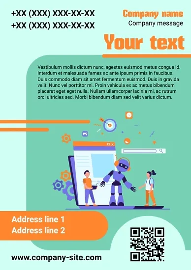 Robotics School Poster Template