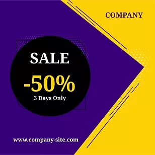Advertising banner template