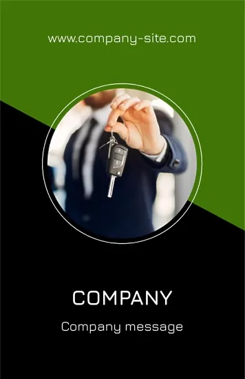 Car Sales Manager Business Card Template