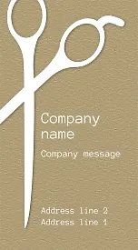 Hairdresser's business card template