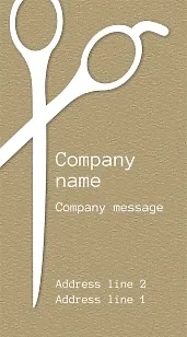 Hairdresser's business card template