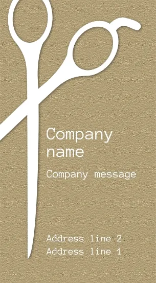 Hairdresser's business card template
