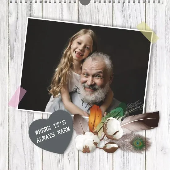 Grandfather's calendar template