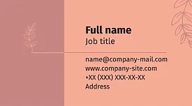 Landscape Designer business card template