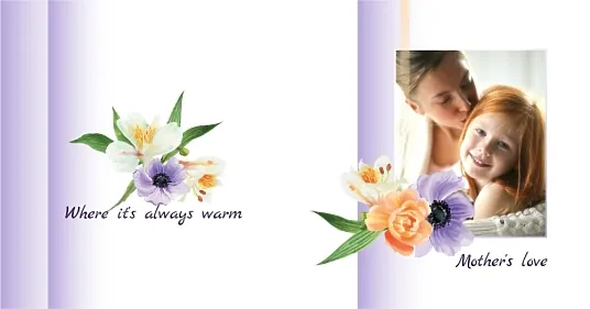 Photo book template for mom