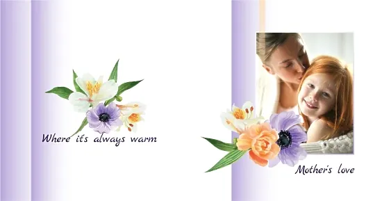 Photo book template for mom