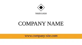 Template of a strict concise business card