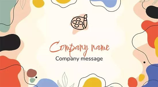 Art School business card template