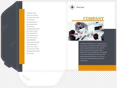 Office Manager Paper folder template