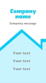 Roofer's business card template