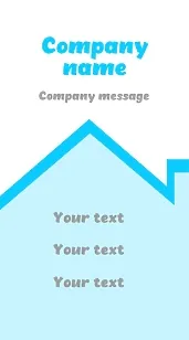 Roofer's business card template