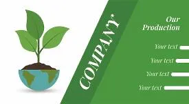 Ecologist's business card template
