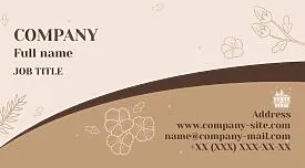 Spa business card template
