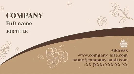 Spa business card template