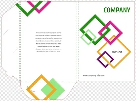 Abstract Paper Folder Template