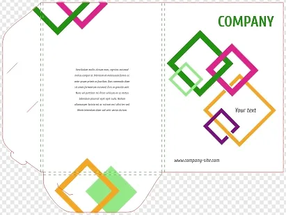 Abstract Paper Folder Template