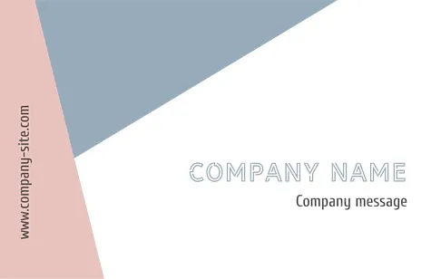 Abstract geometric business card template 