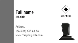 Tombstone Manufacturer's business Card Template