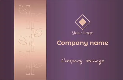 Spa business card template