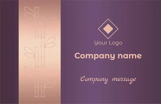 Spa business card template
