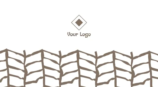 The template of the business card of the master of needlework